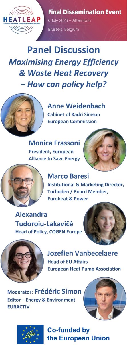 heatleap's tweet image. Are you interested in #energyefficiency and/or #wasteheatrecovery❓

We invite you to attend the #HEATLEAP event in Brussels on Thursday 6 July 🗓️

This event is free of charge, and you can choose to attend in person or watch it online! 😃

More info ➡ bit.ly/HEATLEAP-FDE