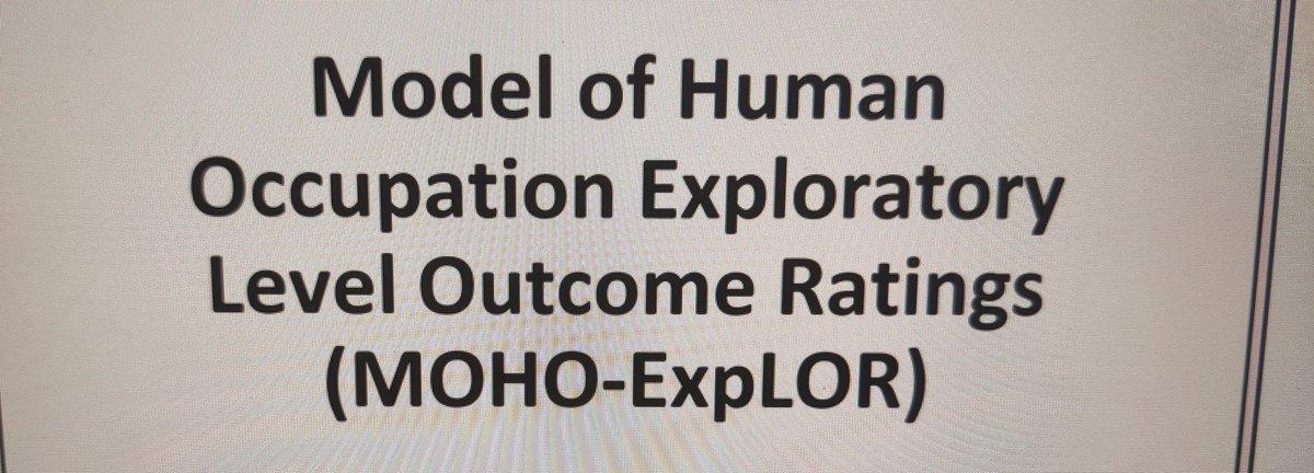 So excited to attend MOHO ExpLOR training today #OccupationalTherapy #OT #MOHO #IntellectualDisability