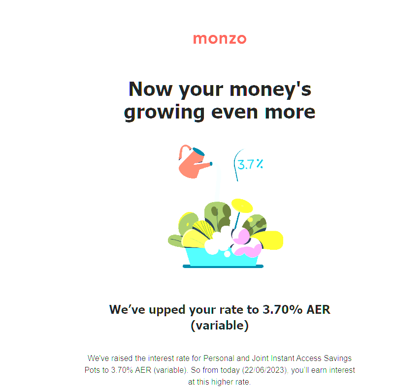 Briantist's tweet photo. As much as I love you and your app, @monzo with CPI being 7.9% your savings account is not making my money grow, just shrink slightly less (3.9%) than if I didn't "save it". https://t.co/bbDKGl9o6n