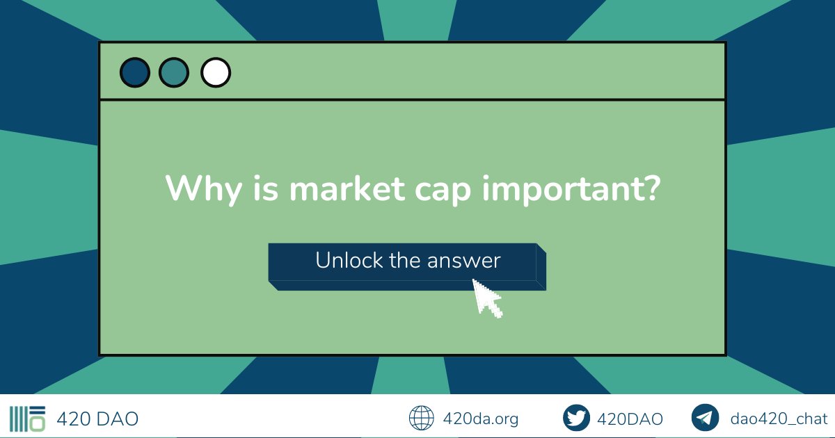👉Market cap allows you to compare the total value of one cryptocurrency with another so you can make more informed investment decisions.
👉It can indicate the growth potential of a cryptocurrency &amp; whether it is safe to buy, compared to others.

#cryptocurrencies #cryptocurrency