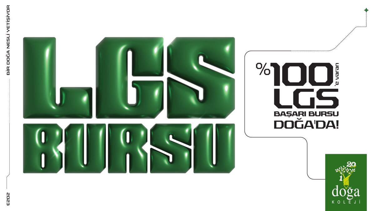 Doğa Koleji Bağlıca Kampüsü (@baglicadoga) on Twitter photo Liseliler Doğa’ya!
LGS başarınıza %100’e varan burs imkânıyla ayrıcalıklı lise eğitimi Doğa Kolejinde! LGS başarı bursunuzu öğrenmek ve tercih danışmanlığı almak için; dogakoleji.k12.tr/basvurular/lgs/ <a href="/DogaOkullari/">Doğa Koleji</a> <a href="/ilkay04cakir/">İlkay Çakır</a> Liseliler Doğa’ya!
LGS başarınıza %100’e varan burs imkânıyla ayrıcalıklı lise eğitimi Doğa Kolejinde! LGS başarı bursunuzu öğrenmek ve tercih danışmanlığı almak için; dogakoleji.k12.tr/basvurular/lgs/ <a href="/DogaOkullari/">Doğa Koleji</a> <a href="/ilkay04cakir/">İlkay Çakır</a>