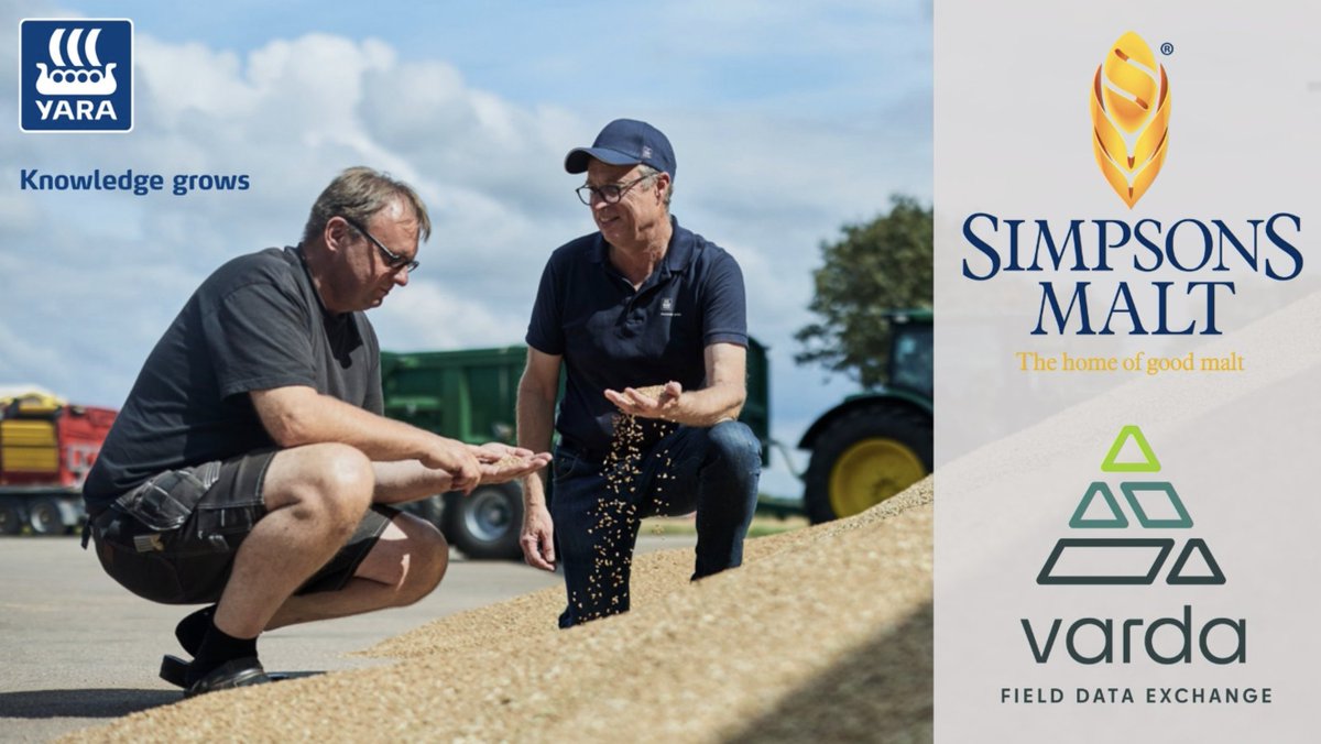 Varda_FieldData's tweet photo. 🤝Working with @Yara_UK & @SimpsonsMalt to reduce the carbon footprint in malting barley and distilling wheat production!
Through #GlobalFieldID we will improve the granularity of #agdata & enable better integration between digital farming tools.
https://t.co/l2AosGByVV https://t.co/K4RXnelFfc