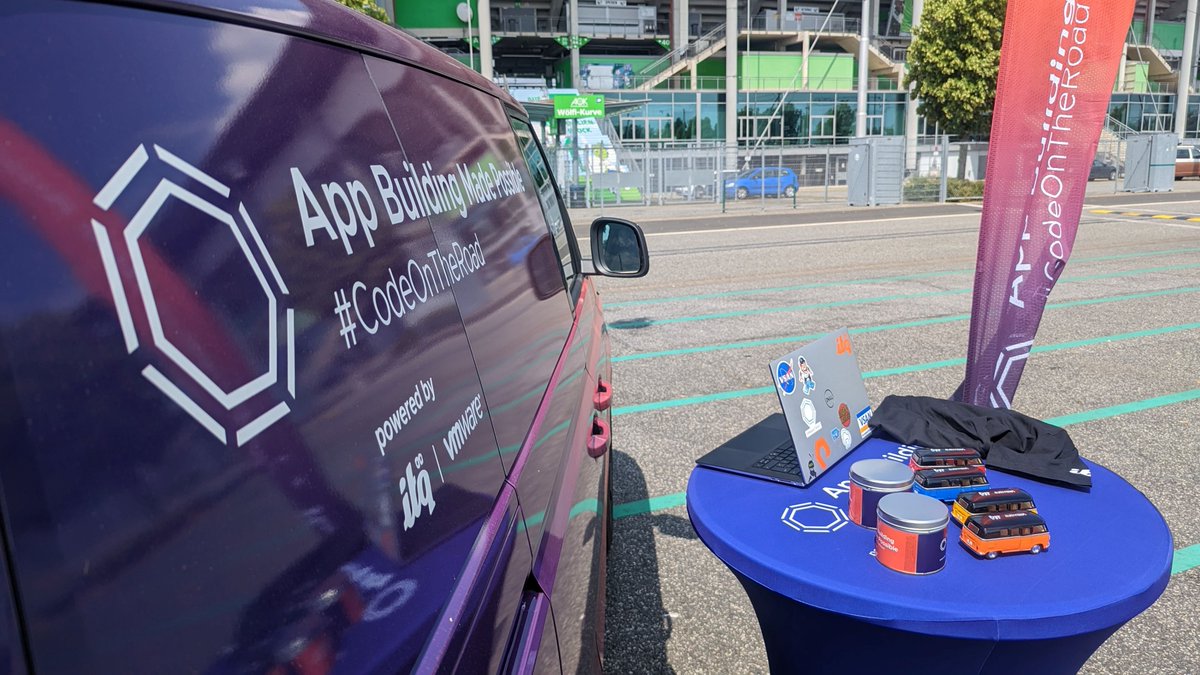 ITQ's tweet image. Maybe you&apos;ve seen this bus pass by on your timeline many times before or even see it driving by? We really enjoyed to be on the road with the #CodeOnTheRoad bus and it&apos;s so nice to be able to visit customers this way!

We really want to thank @VMware for making this possible!