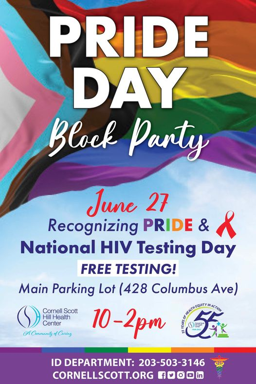 Oh Cool, @CSHHC is hosting a #PrideDay Block Party on June 27th, which, in case you didn't know is
#NationalHIVTestingDay