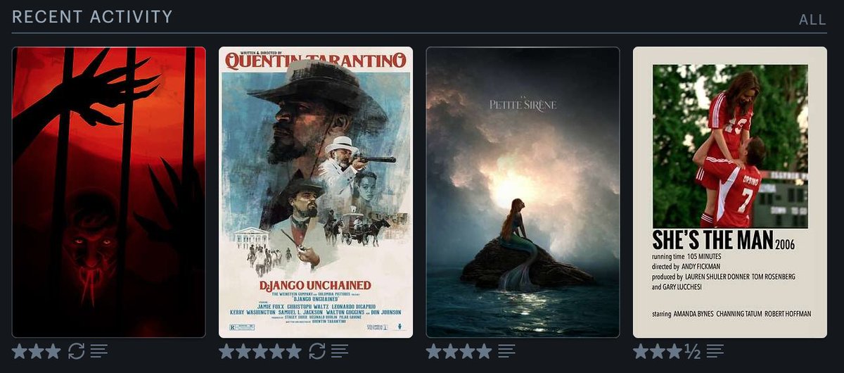 ArrbVisuals's tweet photo. Happy #LetterboxdFriday! Let's see your #LastFourWatched! https://t.co/rd4bBkdur3