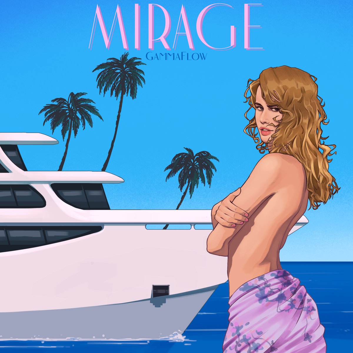 Out 6th July - M I R A G E - Sexy Synthwave with Sax, Trippy Synths &amp; Killer Bass. The 4th single from Sunset Deluxe. Artwork by <a href="/LordDepis/">CoryHarris.jpg</a> There will be a music video by <a href="/Robin_Lights/">Robin_Lights</a> #mirage #sunsetdeluxe #gammaflow #newsingle #art #synthwave #chillwave #vaporwave #retrowave