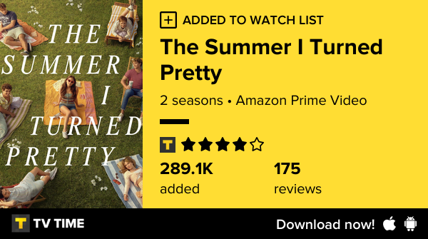FrancyV84's tweet photo. I've just started following The Summer I Turned Pretty https://t.co/u96b9XOeRK #tvtime https://t.co/Ca6bqP1r7K