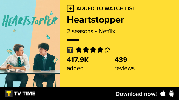 FrancyV84's tweet photo. I've just started following Heartstopper https://t.co/UuAabihJtZ #tvtime https://t.co/VyM5uQgbzT
