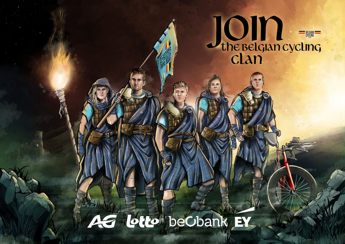 𝕵𝖔𝖎𝖓 𝖙𝖍𝖊 𝕭𝖊𝖑𝖌𝖎𝖆𝖓 𝕮𝖞𝖈𝖑𝖎𝖓𝖌 𝕮𝖑𝖆𝖓 🗡

&amp; support our teams in Glasgow!

Become a clan member: jointheclan.belgiancycling.be/nl

AG | Beobank | EY | Lotto
#JointheClan #GlasgowScotland2023