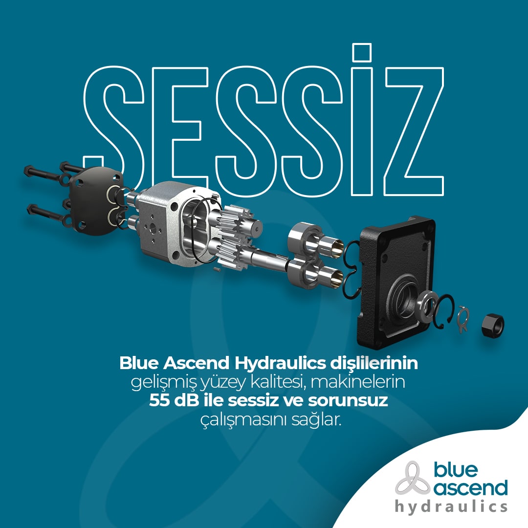 The improved surface quality of Blue Ascend Hydraulics gears ensures quiet and trouble-free operation of machines with a 55 dB sound level.

🔗 To explore all the silent pumps in our Helical Gear Pump range, click on the link:
bit.ly/3NJwy09

#BlueAscend #SilentPump