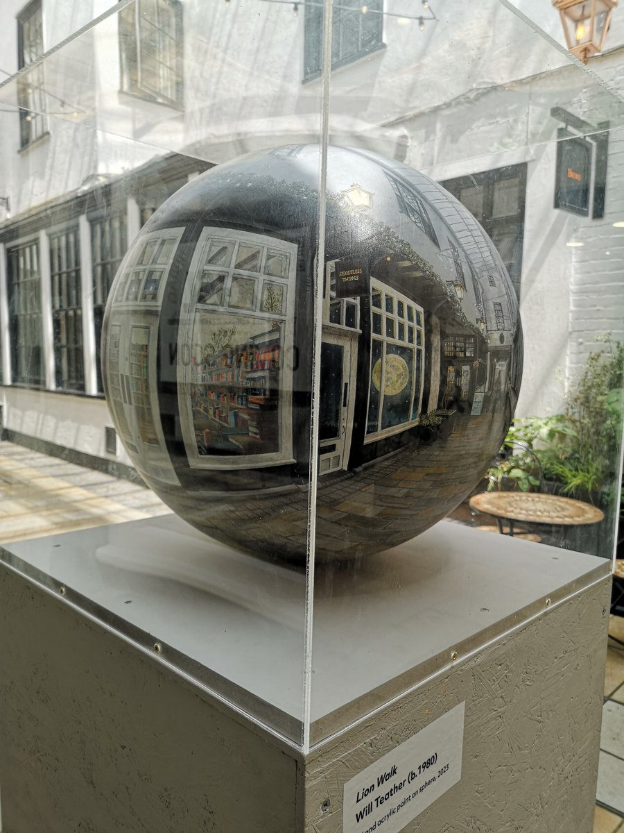 Stunning globe by @will_teather displayed in Lion Walk #Colchester @VisitColchester