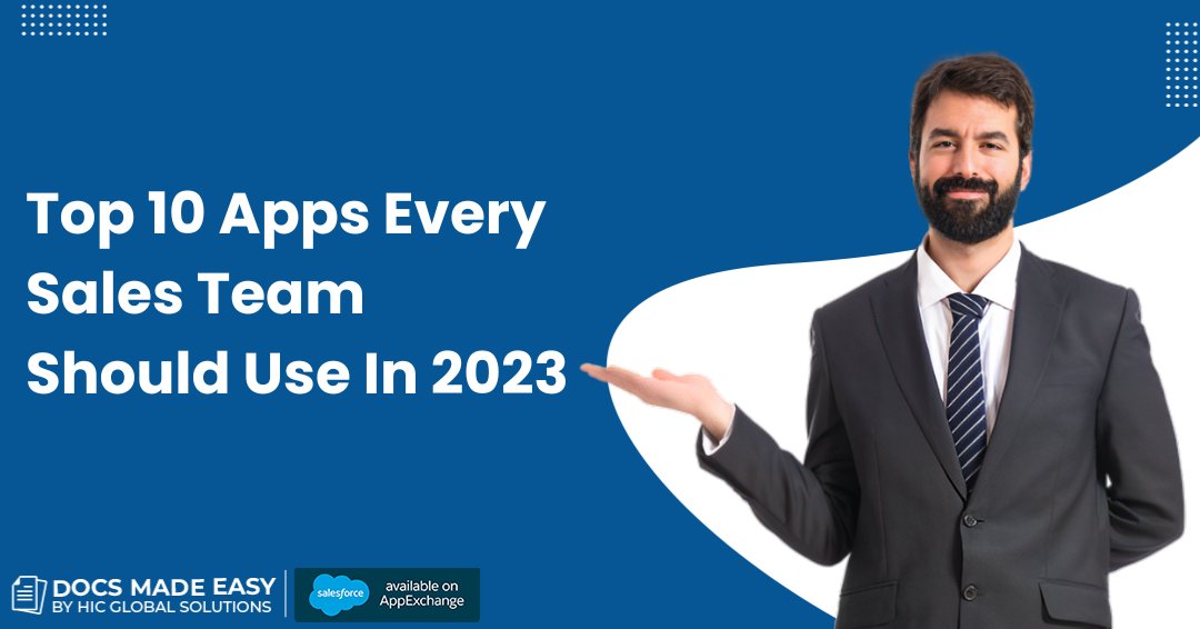 MadeDocs's tweet photo. Discover the top 10 apps that every sales team should use in 2023 to automate their documents to supercharge selling, manage pipelines, and drive revenues! https://t.co/rUv8Fxorx0 @salesforce @salesforceorg #salesforce  #salesforcedocument #teams #salesteams #sales #crm https://t.co/toIpnkVdhj