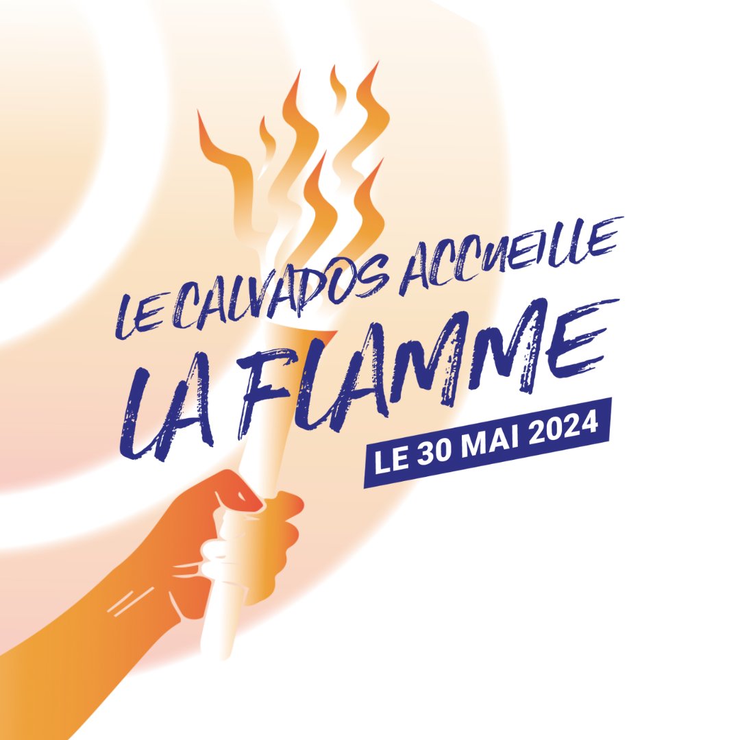#Paris2024 @jldupont14, président du @CalvadosDep, accompagné de Thierry MOSIMANN ( @prefet14 ) Calvados dévoile le parcours du Relais de la Flamme Olympique dans le #Calvados