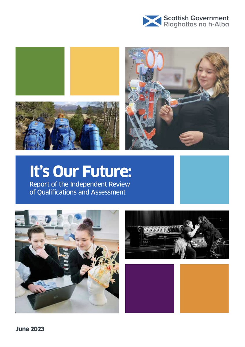 OxfordDeptofEd's tweet photo. The #HaywardReview recommends a Scottish Diploma of Achievement and removal of fourth year external exams.

Professors @Baird_jo_anne and Gordon Stobart @OUCEA_OX were members of the Independent Review Group.

Read more ➡ https://t.co/PwCOkJrKVt https://t.co/oJtGPJCisQ