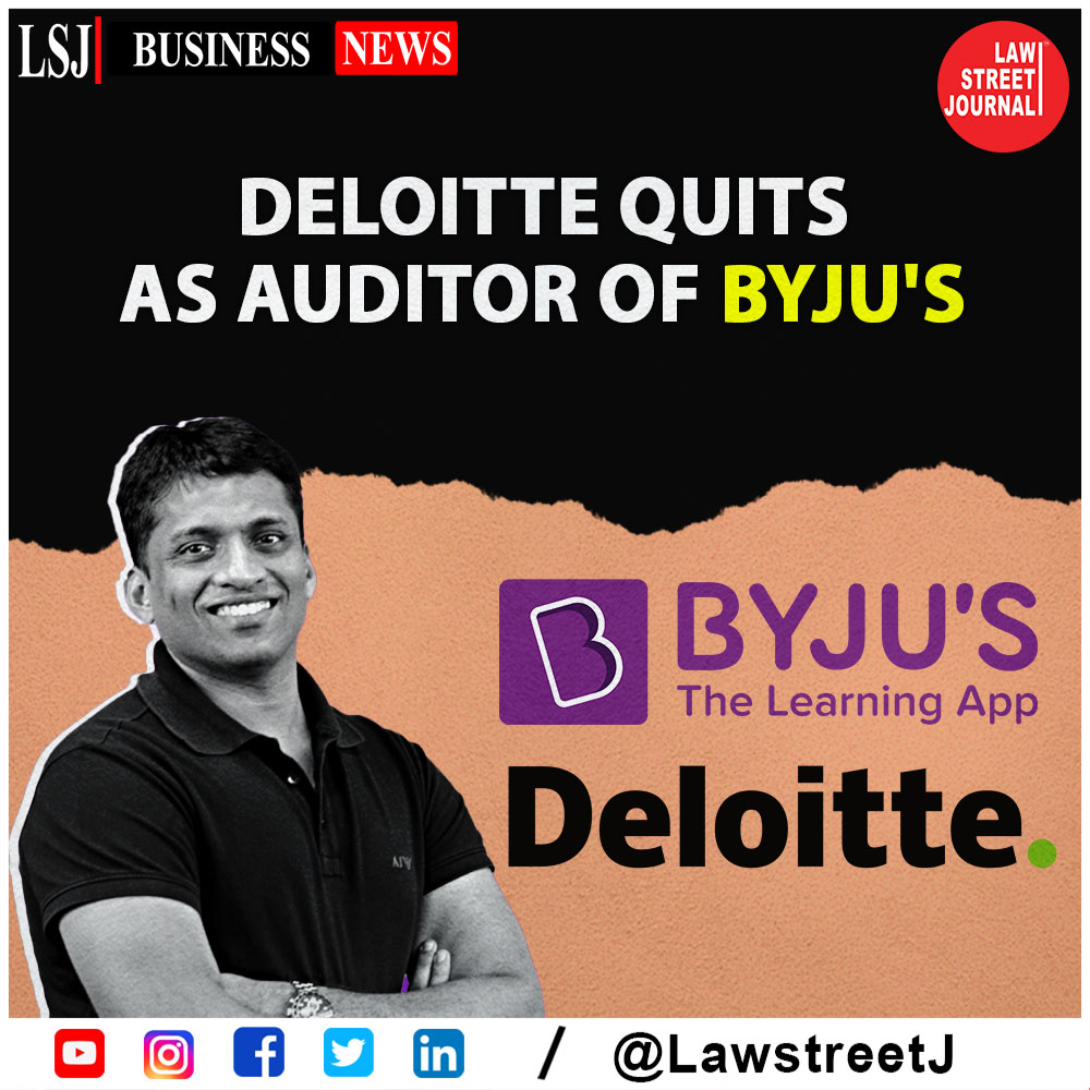 LawstreetJ's tweet image. Byju’s auditor, Deloitte resigned !!

First $1.2 Billion loan default, then 5000 employees laid off, and now the auditor resigned.

@BYJUS @Deloitte #BYJU #StockMarket #ETtech #Deloitte #Auditor #India #LawstreetJ