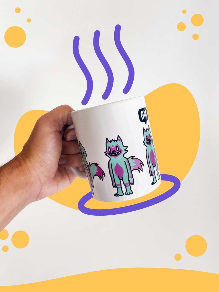 gm to absolutely everyone 💜

would you buy this GM mug? ☕