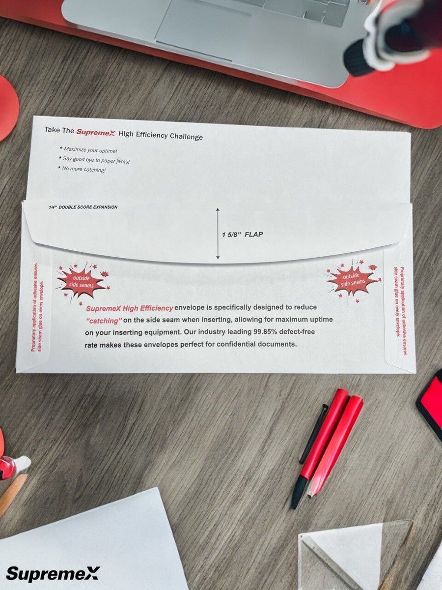 SupremeXInc's tweet image. Don&apos;t let ineffective envelopes slow you down. Harness the power of high-efficiency envelopes to simplify your mailing process and boost your business productivity. #HighEfficiencyEnvelopes #BusinessEfficiency #MailingSolutions