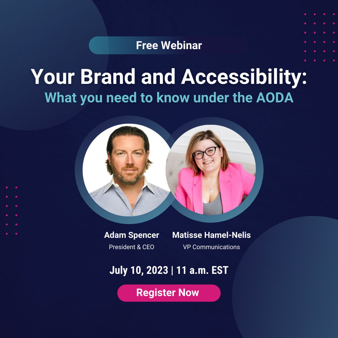 AbleDocs (@able_docs) on Twitter photo Join our <a href="/adespencer/">Adam Spencer</a> and <a href="/MatisseNelis/">Matisse Hamel-Nelis, ADS, CPACC (she/her)</a> as they dive into what all professional communicators need to know about their roles and responsibilities under the AODA.
Register: abledocs.com/en/events/your…
#a11y #AODA #DigitalAccessibility #Communications #Marketing #PR #PublicRelations Join our <a href="/adespencer/">Adam Spencer</a> and <a href="/MatisseNelis/">Matisse Hamel-Nelis, ADS, CPACC (she/her)</a> as they dive into what all professional communicators need to know about their roles and responsibilities under the AODA.
Register: abledocs.com/en/events/your…
#a11y #AODA #DigitalAccessibility #Communications #Marketing #PR #PublicRelations