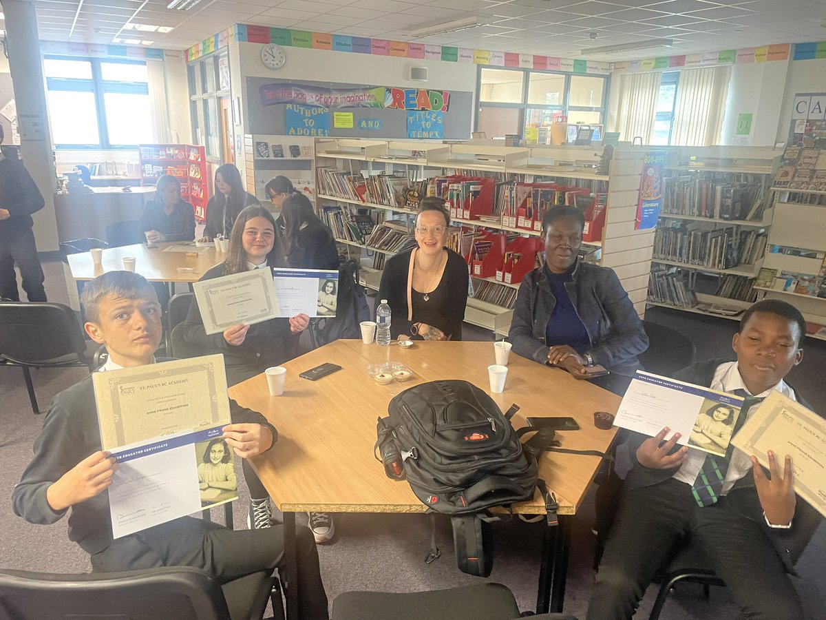 <a href="/stpaulshistory/">stpaulshistory</a> …. Great to see our new S3 Anne Frank ambassadors being rewarded for their amazing efforts this week.  Well done to all 👏