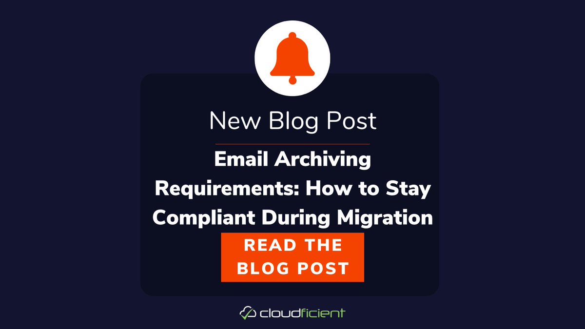 Mastering compliance during email archive migration?  Learn the secrets to seamless data transfer, retention policies, and meeting legal obligations. #DataTransfer #RetentionPolicies #LegalObligations #EmailMigration #StayCompliant hubs.li/Q01QmyJw0