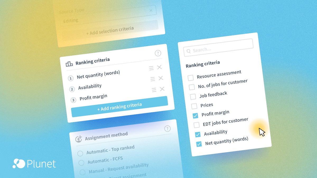 We've been listening closely to our users in the Plunet Community and have implemented additional ranking criteria to assist project managers in making informed decisions when searching for the perfect vendor.
#Plunet #Plunettbms #Translationmanagement #TBMS