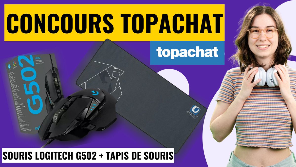 Chloe_Twitch's tweet image. 🎁CONCOURS TOPACHAT🎁

Les soldes chez TopAchat, ça démarre le 28 🥳Pour fêter ça, on vous propose de remporter une souris Logitech G502 et un tapis de souris ! 

Pour participer : 

1⃣Follow @Chloe_Twitch et @TopAchat  
2⃣RT 
3⃣Tag 1 ami.e 

TAS le 02/07