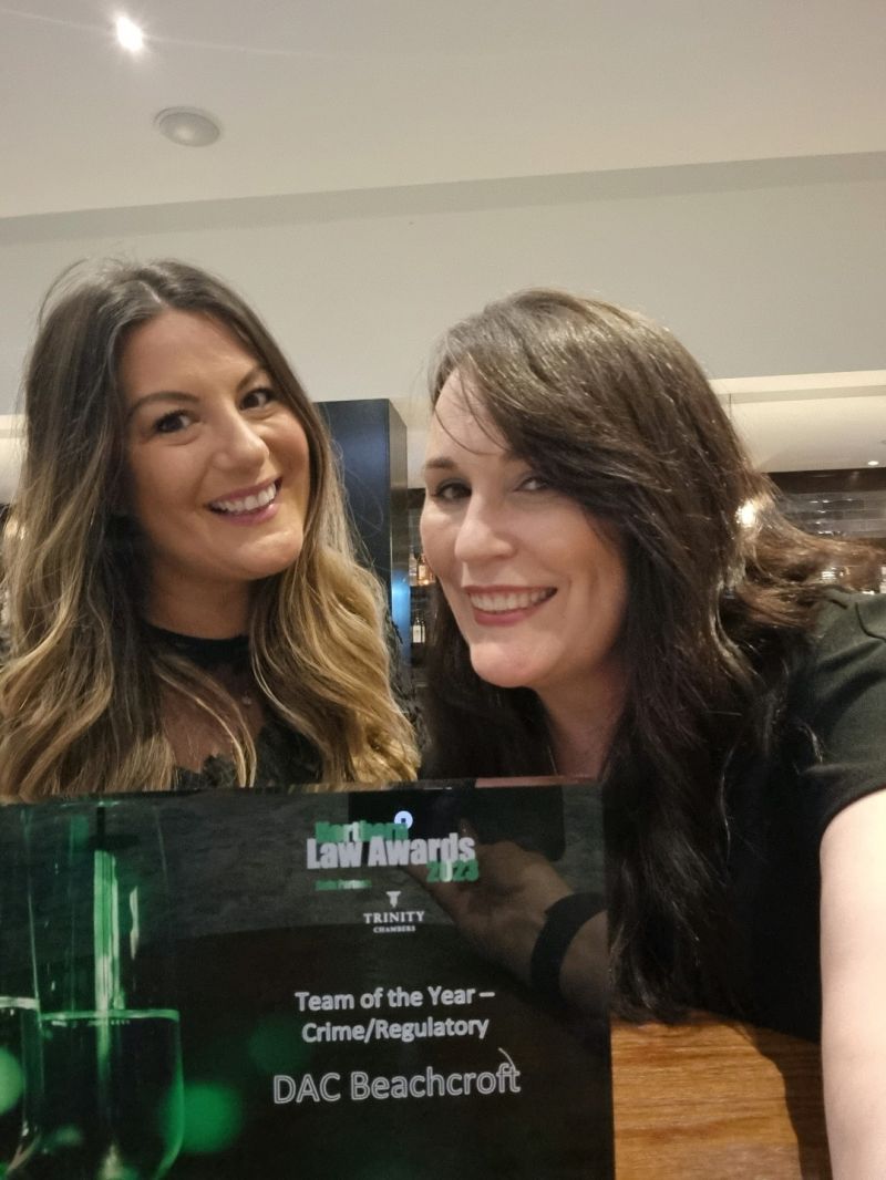 A successful evening at the @NorthLawAwards last night!

Congratulations to our Regulatory team who won Team of the Year - Crime/Regulatory! 🎉👏🥳🙌

#NLA2023 #LawAwards