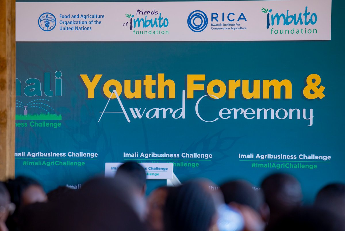 Imbuto's tweet photo. #HappeningNow: The long-awaited day is here! 

Final stage contestants in #ImaliAgriChallenge are now attending the Award Ceremony at @RICA_Rwanda located in @BugeseraDistr, where the 15 winning projects will be awarded with seed funding worth Rwf 10,000,000. Which one are you rooting for? 

Drop your views in the comments below, and stay tuned for the final reveal!