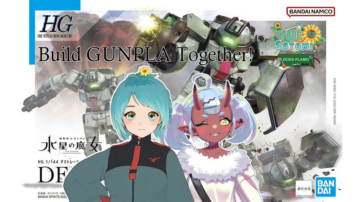 Yui53591329's tweet photo. Tomorrow's night's 10pm GMT +8 stream!
Yui will be building Gunpla HG Demi Trainer together with red oni @wyocaVT
First time collaborating for Gunpla building am really excited! 🎉🎉
🌻portal: https://t.co/U1cUlXcaAp
#demitrainer #witchfrommercury #SpoilerAlert #MyVT #Vtubers https://t.co/PrX3zMLmb6