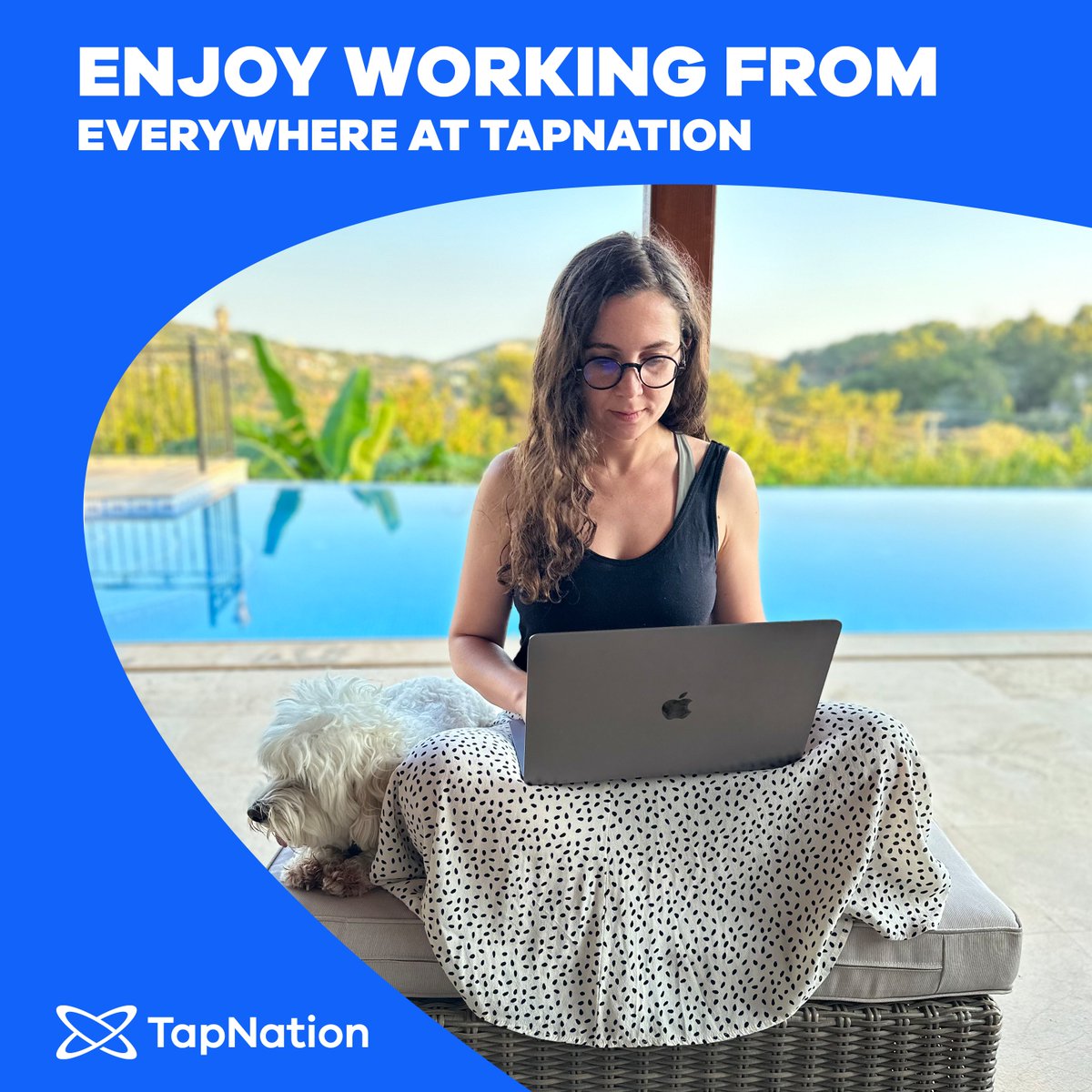 💻 Set up your office anywhere in the world! 🌍✈️  

We're proud to offer our employees #flexible work conditions and support them in achieving their goals!  

You too join the Tapnation #adventure! 🚀  

Job offers👉 tap-nation.io/careers/ 

#mobilegaming #hiring #remote