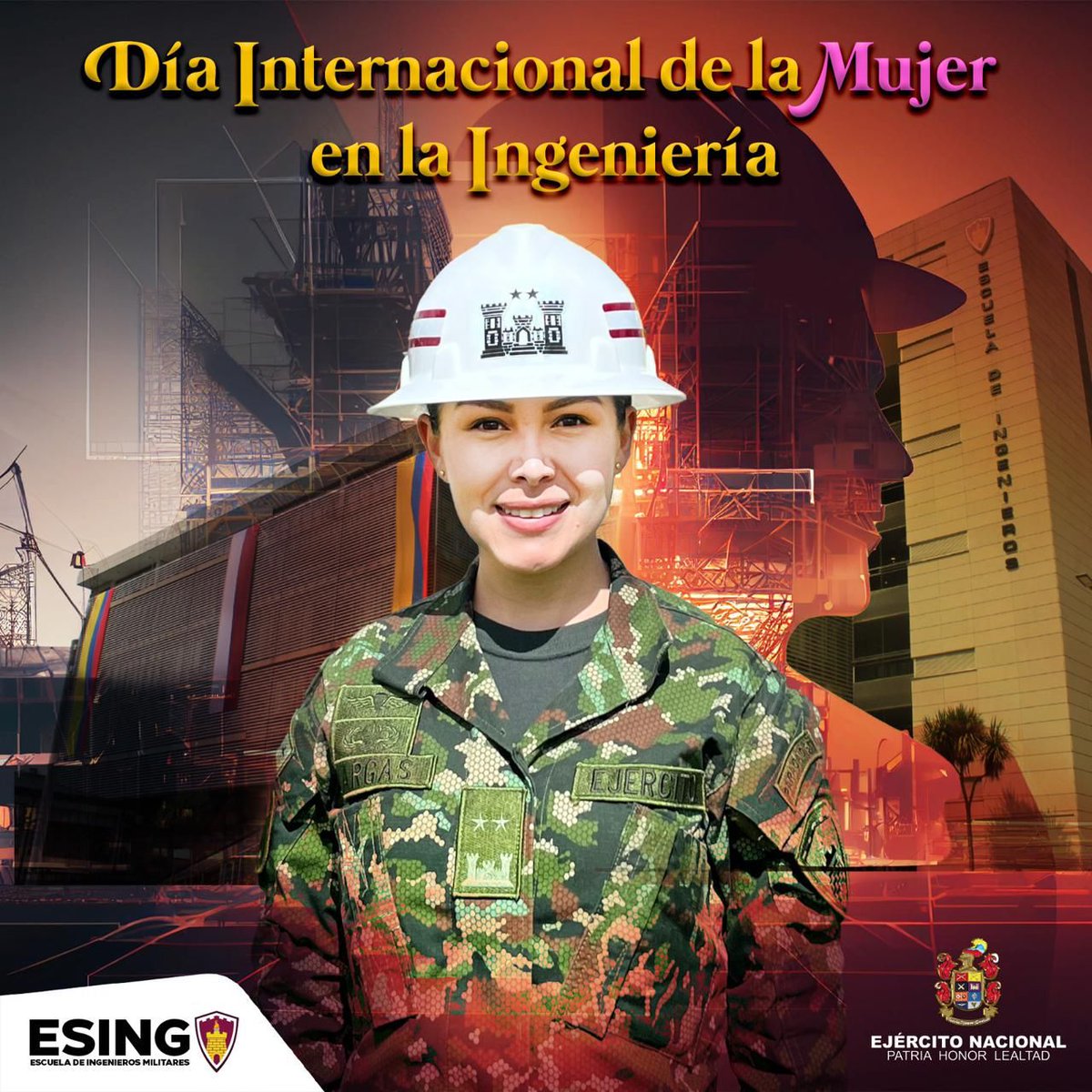 ¡Hoy es el Día Internacional de la Mujer en la Ingeniería!

Desde la Escuela de Ingenieros Militares hacemos un homenaje a las ingenieras que desafían límites, rompen estereotipos y construyen un mundo mejor con su talento y creatividad.
Gracias por inspirarnos

#EducaciónMilitar