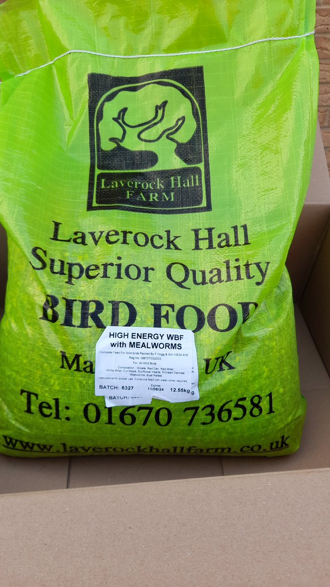 Thank you @LaverokBirdFood For quick delivery of your high energy bird food.
I shall enjoy #birdwatching When the birds arrive.
#bird 
#MHHSBD