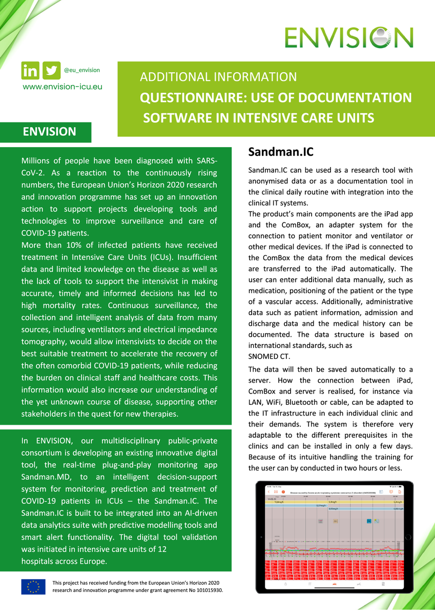 eu_envision's tweet photo. 📣 Calling all #ICU clinicians! 🏥 Your participation in our questionnaire will help us understand the current landscape of digital documentation in ICUs and prioritize essential aspects for medical staff. 🎉  Click the link to access the questionnaire👉 https://t.co/YOsOnHwO3h https://t.co/exIkiYDL2M