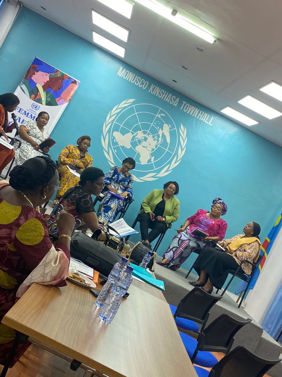 Dans un pannel organisé par United Nations Mission in the DR Congo - Monusco à Kinshasa ,la coordonatrice de SMM Me  Nelly Mbangu a partagé son expérience personnelle et celles d’autres femmes du Nord-kivu sur leur apport et contribution dans le processus de paix en RDC.