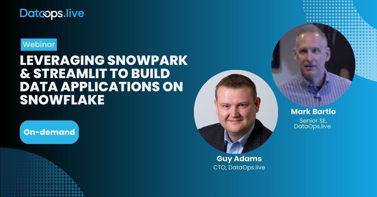 Learn how to upgrade your #Snowpark -powered Data Products and Data Applications developer experience with @DataOpslive, using a logical step-by-step approach followed by a live demonstration and some of our real-life use cases. @SnowflakeDB

bit.ly/3NTrXcd
