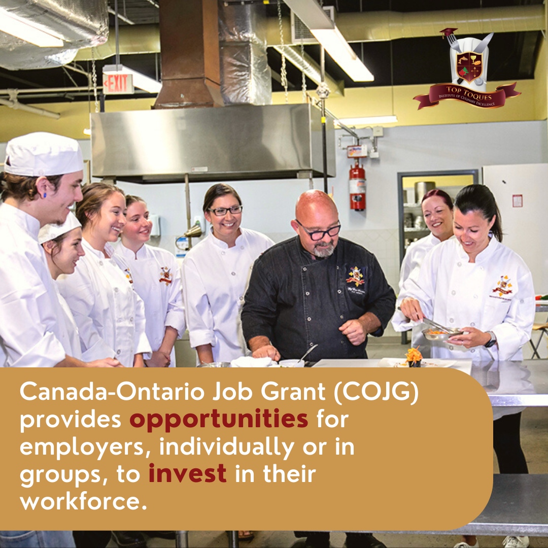 Did you know?
As an employer you can apply for the COJG grant and send your staff to Top Toques for Culinary Training!
tcu.gov.on.ca/eng/eopg/cojg/

#culinaryschool #culinaryarts #grants #kwawesome #cooking #school #college