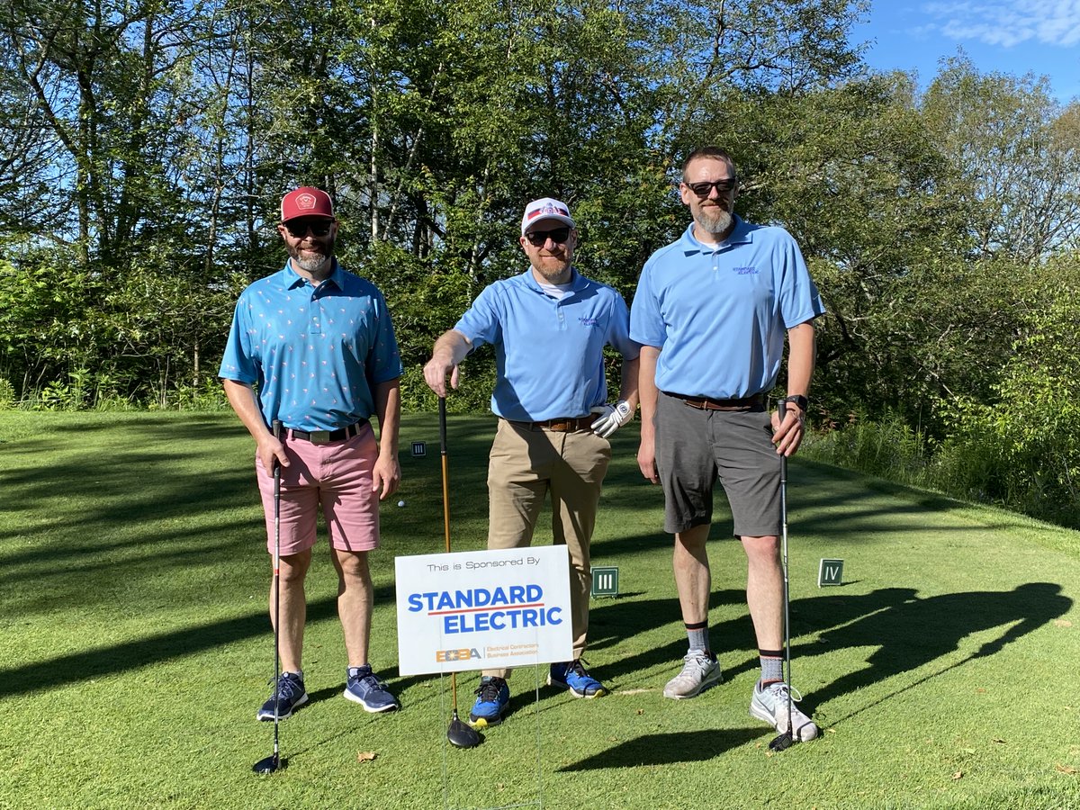 ⛳️✨ Standard Electric is proud to sponsor the ECBA Golf Tournament, celebrating excellence in electrical contracting! Together, let's power up the industry! #StandardElectric #ECBA #GolfTournament