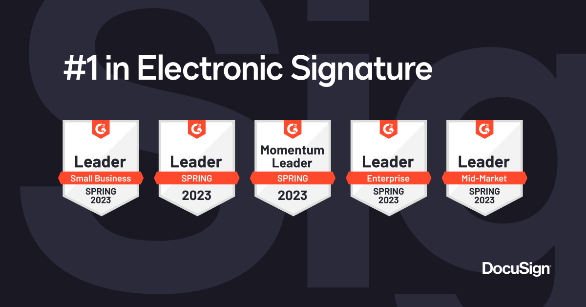 We're top rated for #esignature on G2 🥇

Explore reviews: bit.ly/3XqLp38