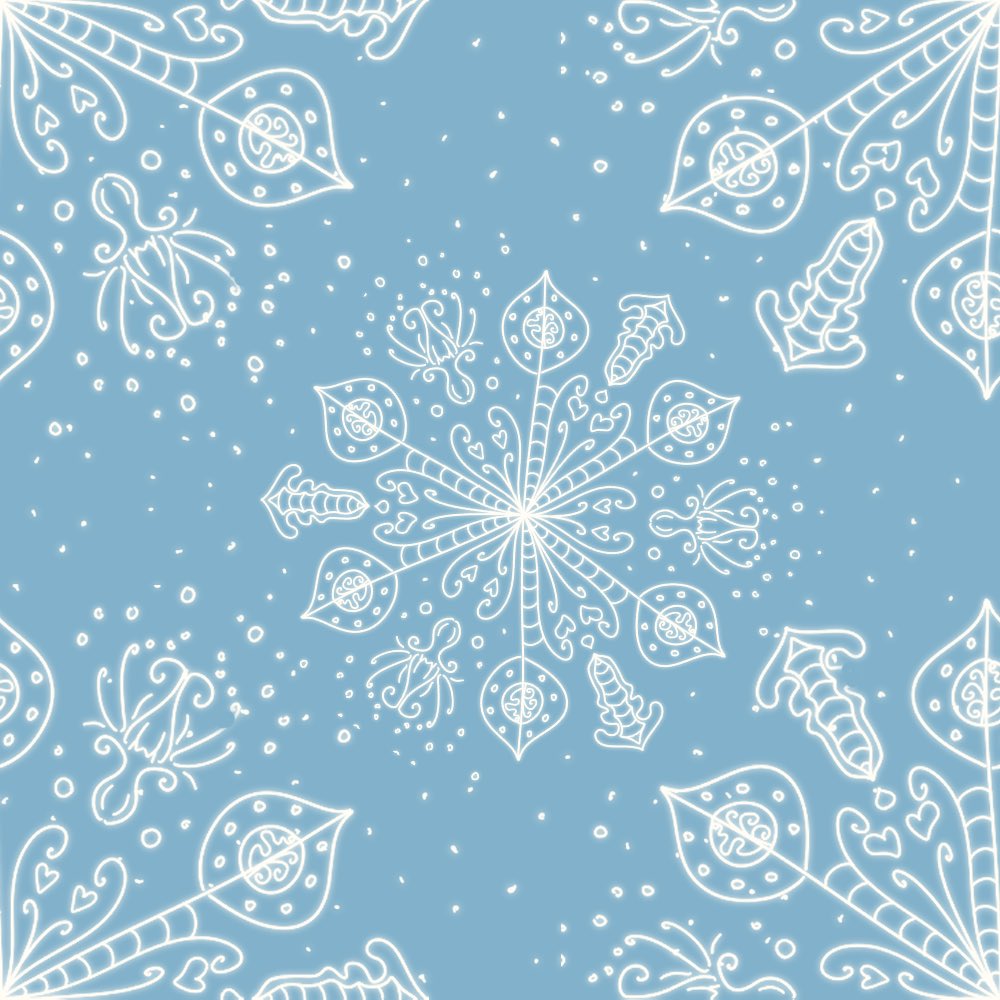 forgottenfkr's tweet image. I also totally forgot to post the patterns we doodled on stream.

I accidentally exported the shark pattern wrong but I like it! 

#seemlesspattern #art #vtuber