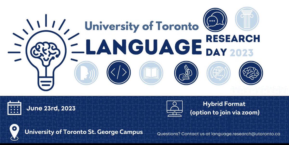 Happening now! 

#LanguageResearchDay2023