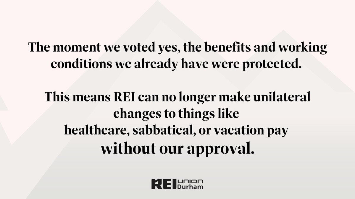 reiuniondurham's tweet image. We're ecstatic to announce that after voting #UnionYES at REI Durham, the election has been officially certified by the NLRB!

Here's what comes next for our store: