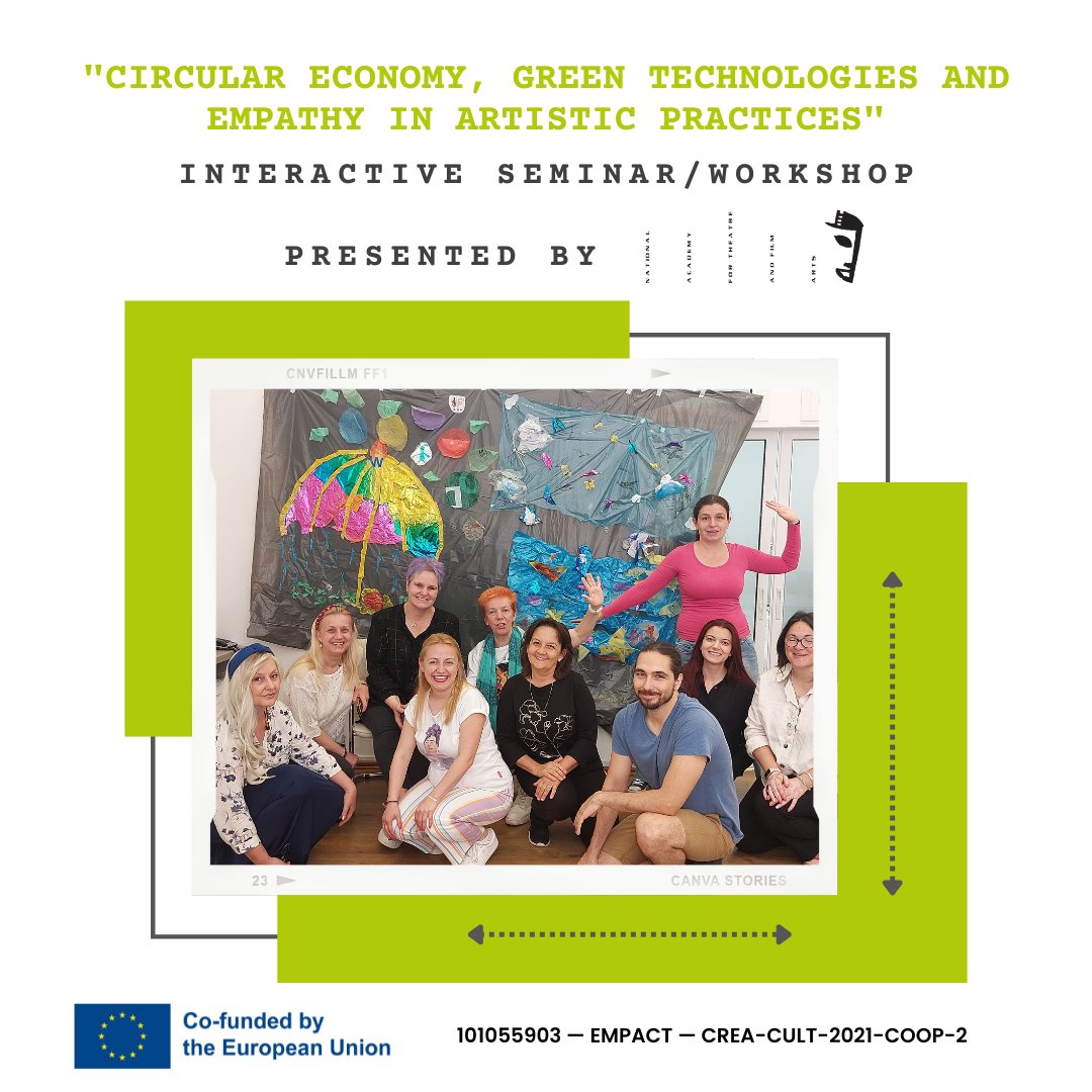 EmpactEurope's tweet photo. We are glad to announce that one more amazing seminar organized by #NATFA under the #EMPACT project has just been completed!
Stay tuned for more artistic events and residencies through the EMPACT project website: https://t.co/AFsdA2zHtz
#Seminar #ArtAndNature #EmpathyForAll https://t.co/VjTxi3zymx