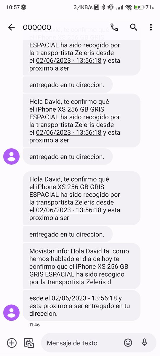 dmb97_'s tweet photo. @movistar_es @88jorgemartin Haceos responsables de haberme proporcionado información de seguimiento de un pedido FALSA diciéndome que había stock, haciéndome perder el tiempo y reteniendo mi dinero durante dos semanas para luego cancelarme el pedido. Mentirosos. Entregadme el móvil. https://t.co/Y457QlGKvo