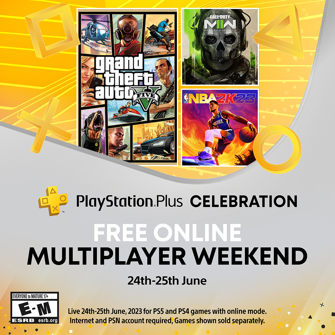 PlayStation on X: Team up with your friends or take on other players in your favorite PS5 and PS4 games, without a PlayStation Plus membership. Online Multiplayer Weekend is live June 24-25.