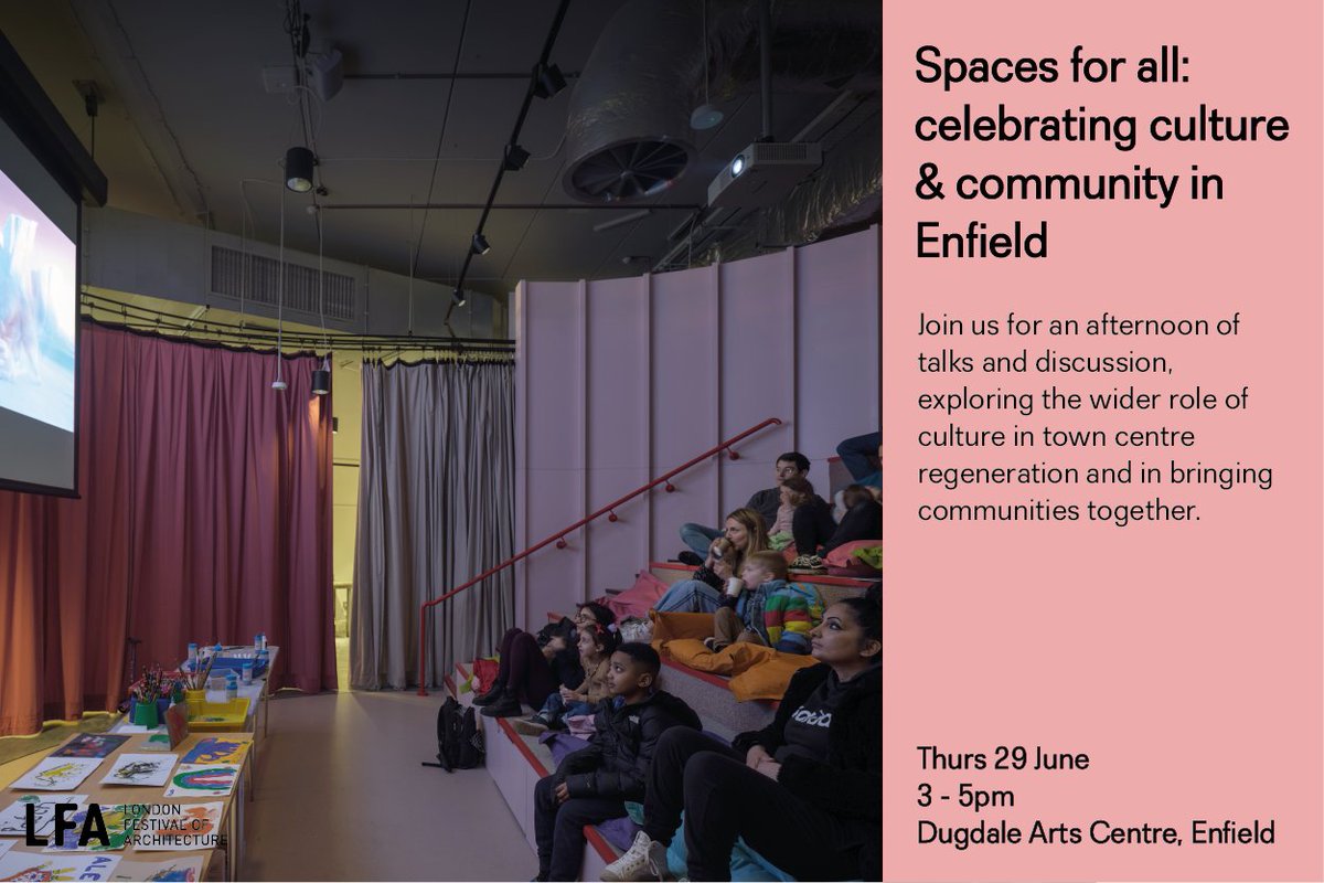 Don't miss our <a href="/LFArchitecture/">London Festival of Architecture</a> event with Fisher Cheng, @JanKatteinArch, <a href="/EdmontonReact/">ReactEdmonton</a>, @buildingbloqs, <a href="/EnfieldCouncil/">Enfield Council</a> &amp; <a href="/Fran_Willz/">Fran Williams</a>!

Stop by on 29 June &amp; join the conversation around the role, impact &amp; legacy of cultural &amp; community spaces in #Enfield: bit.ly/44R10vV