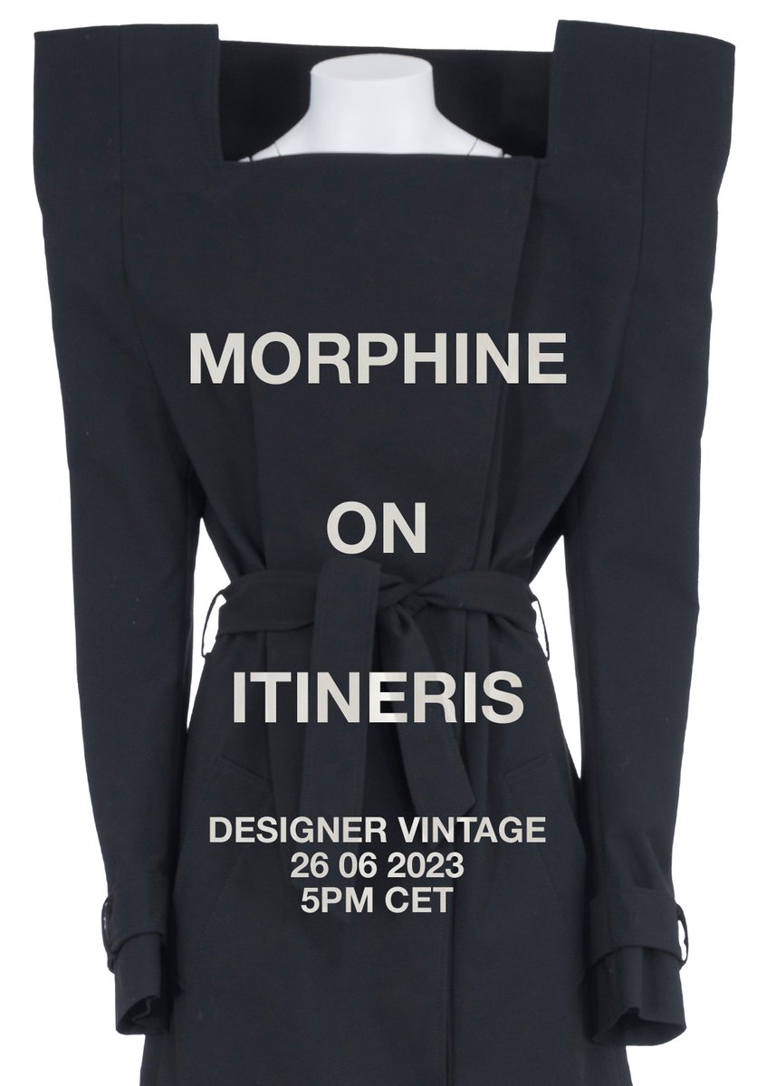 VenetteWaste's tweet photo. Lunedì 26 Giugno alle ore 17, si terrà  la prossima asta di moda Vintage curata da me per Itineris. La selezione dei  è tratta dall'archivio di Morphine capi unici e rari degli ultimi decenni del secolo scorso.
https://t.co/KUvSqRqmRl best way to be circular in fashion. https://t.co/RONH3p7YgS