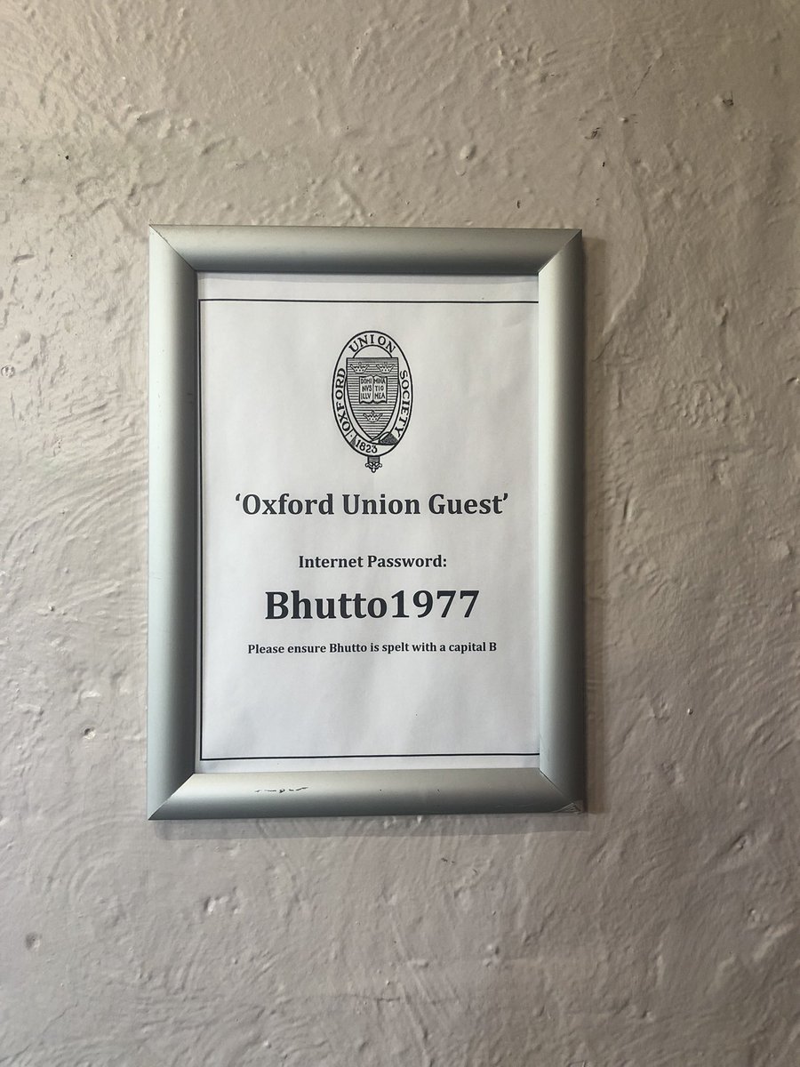 Password at the Oxford Union