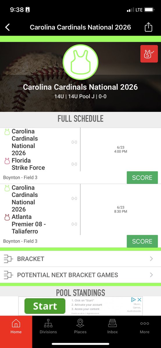 Friday revised schedule for Scenic City Showcase.  Come check us out.
