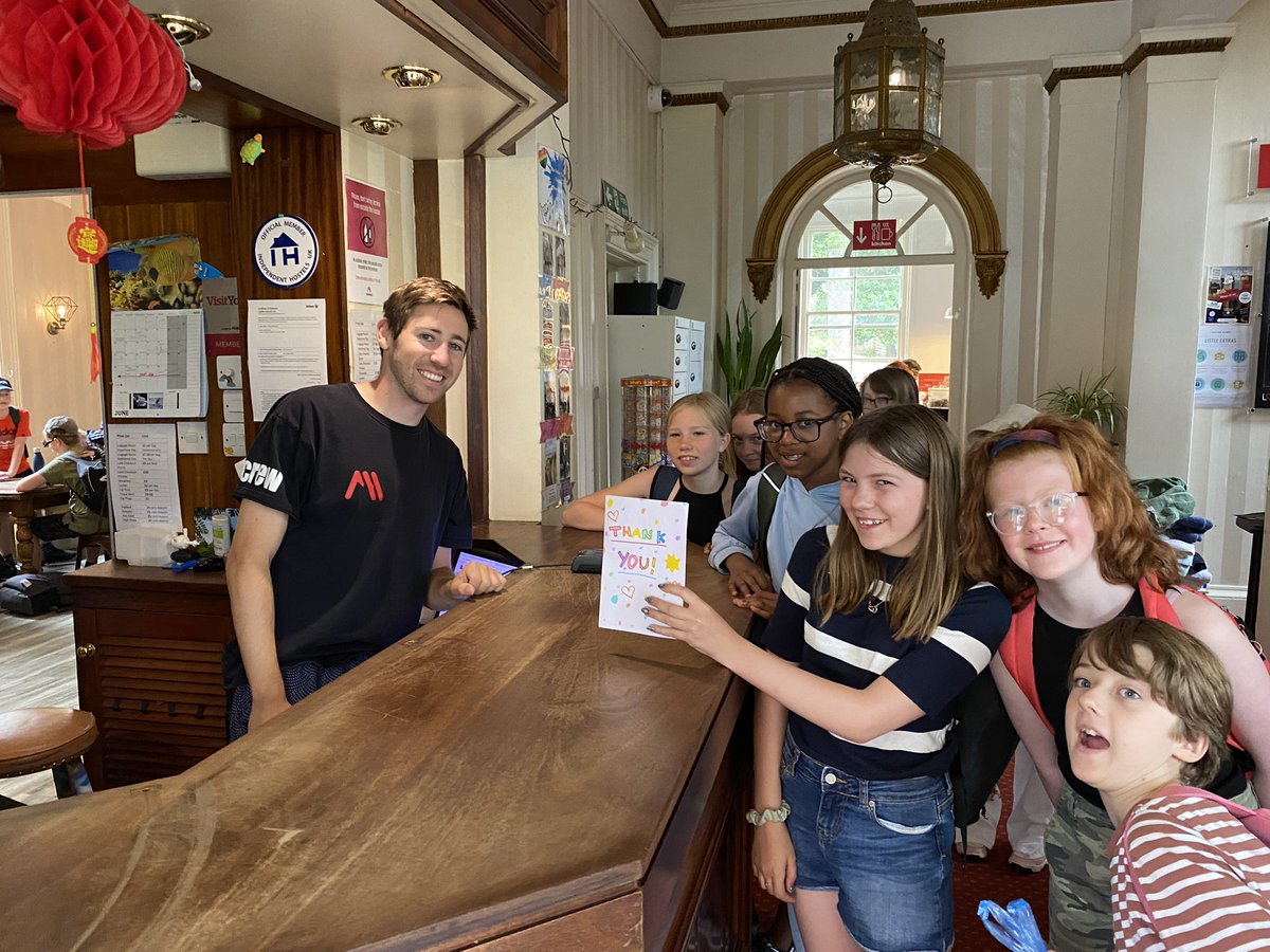 Some of our amazing Year 6 children got together and made a thank you card for our wonderful hosts for the last 4 days. Bye bye @AstorYork we will miss you!  #care #give #seeyounextyear