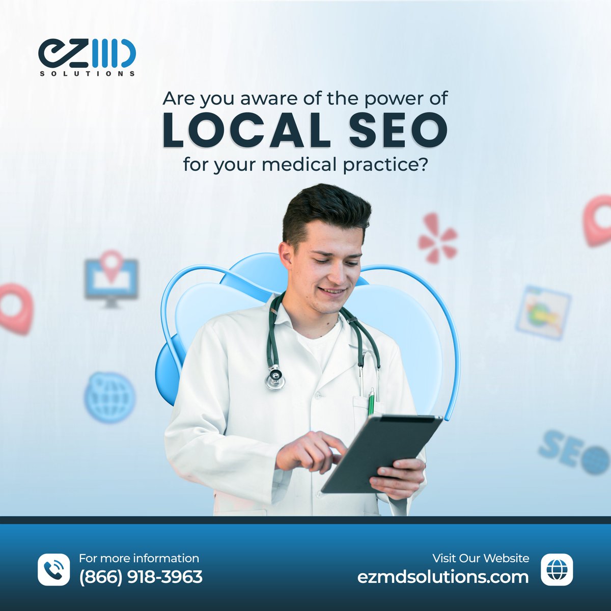 Are you aware of the power of local SEO for your medical practice? Learn how to leverage local search optimization to target patients in your area and increase your practice's visibility.

#LocalSEO #MedicalPractice #LocalSearchOptimization #TargetPatients #IncreaseVisibility